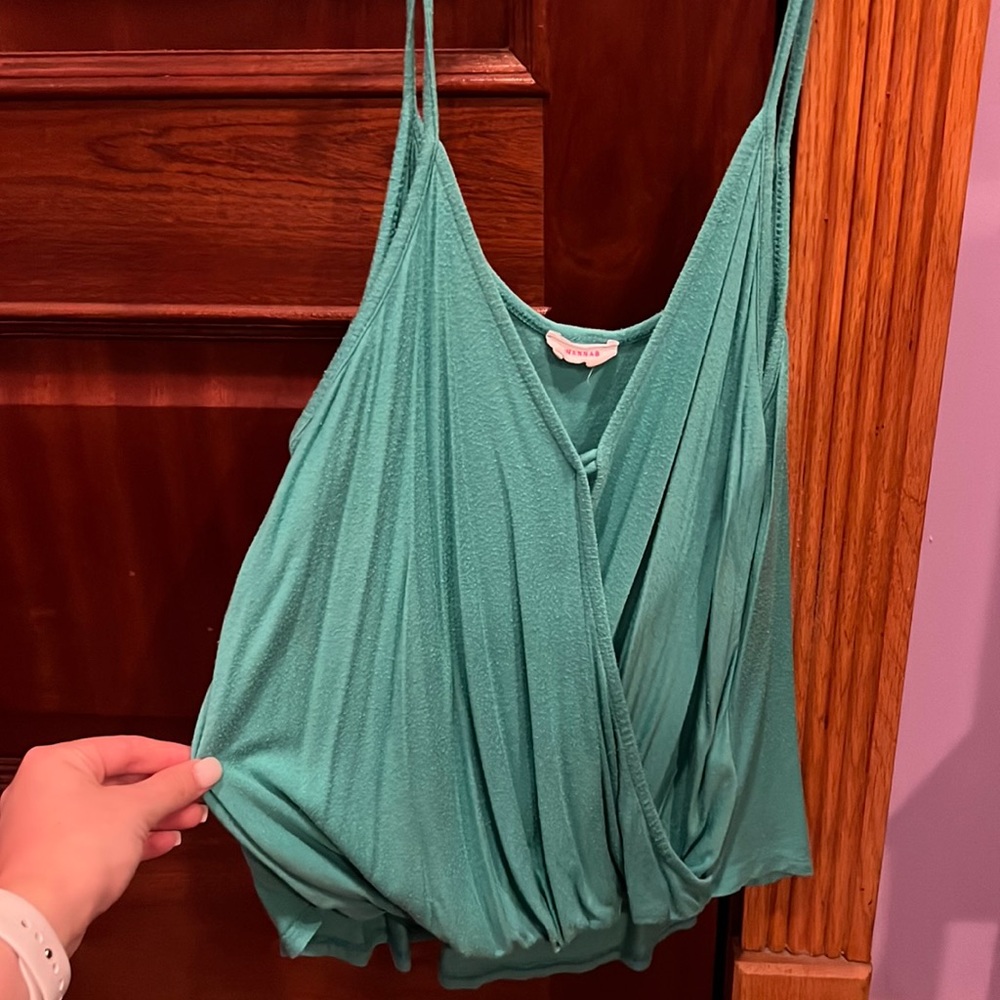 Teal tank top